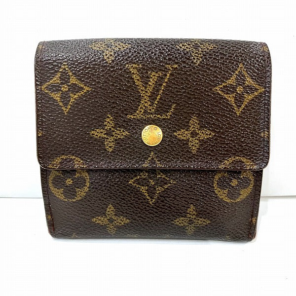 Louis Vuitton Monogram Trifold Wallet M61652 in Fair Condition