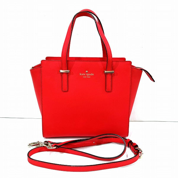 Kate Spade 2way Leather Red Handbag in Great Condition