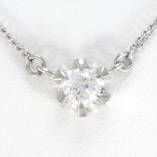 PT850 Platinum Diamond Necklace 0.22 SI2