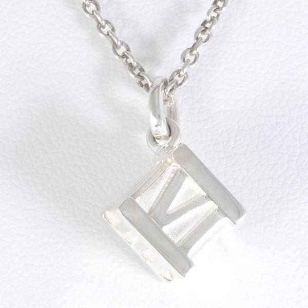 Tiffany & Co Atlas Cube Silver Necklace in Pristine Condition