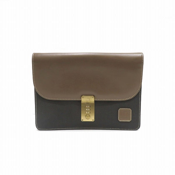 Dunhill Leather PVC Clutch Bag in Good Condition