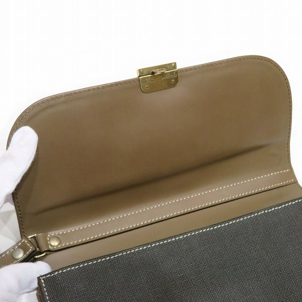 Dunhill Leather PVC Clutch Bag in Good Condition