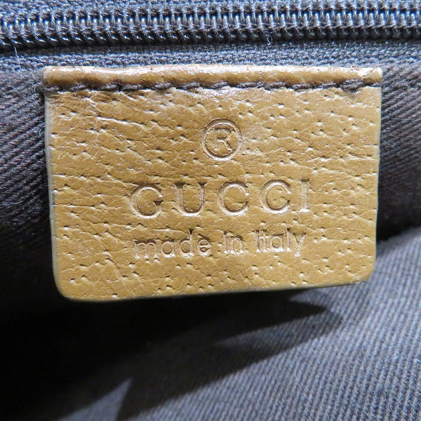 Gucci GG Canvas Leather Shoulder Bag 113013 in Good Condition