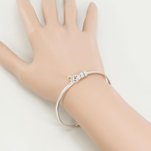 Tiffany & Co K18YG Silver Hook & Eye Bracelet