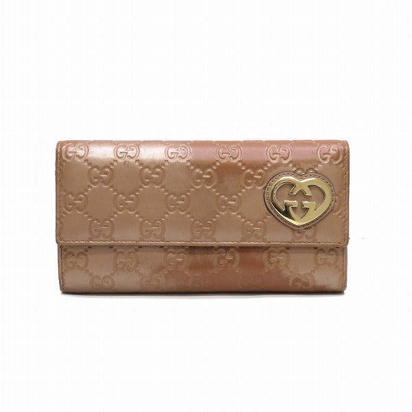 Gucci Leather Lovely Heart Wallet 251861 in Good Condition