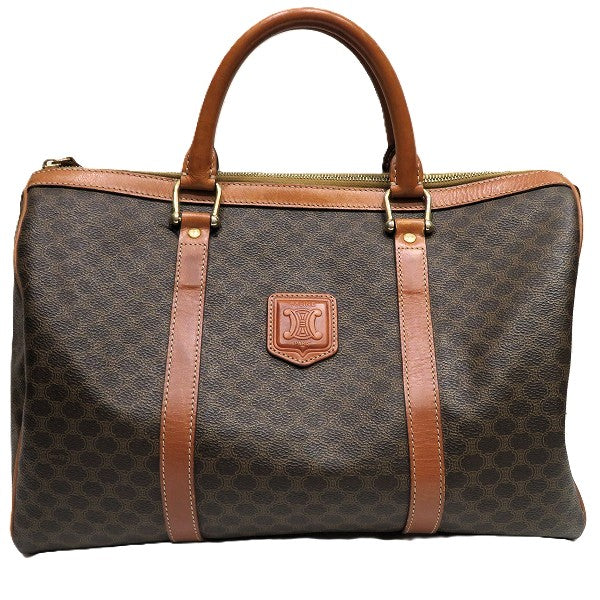 Celine Macadam Brown Handbag Boston Bag