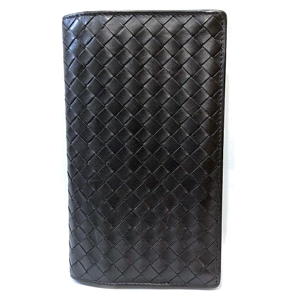 Bottega Veneta Intrecciato Leather Long Wallet in Good Condition