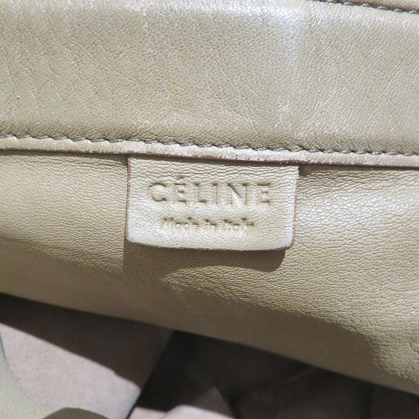 Celine Leather Horizontal Cabas Tote Bag W PA 1010 in Good Condition