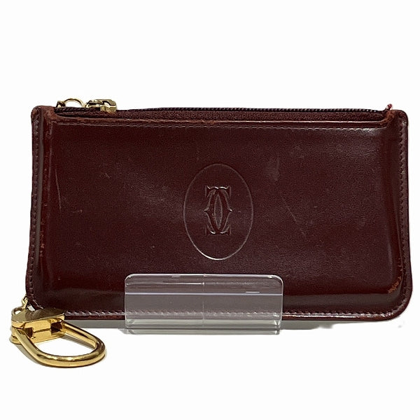 Cartier Must Bordeaux Leather Wallet Coin Case