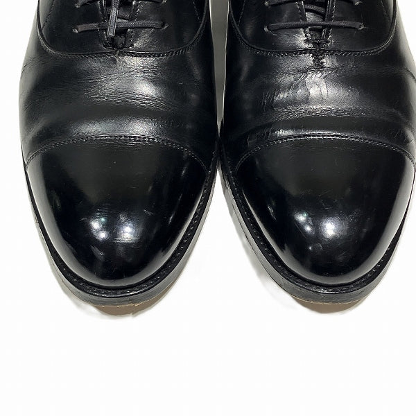 John Lobb Leather Black Business Shoes in Good Condition