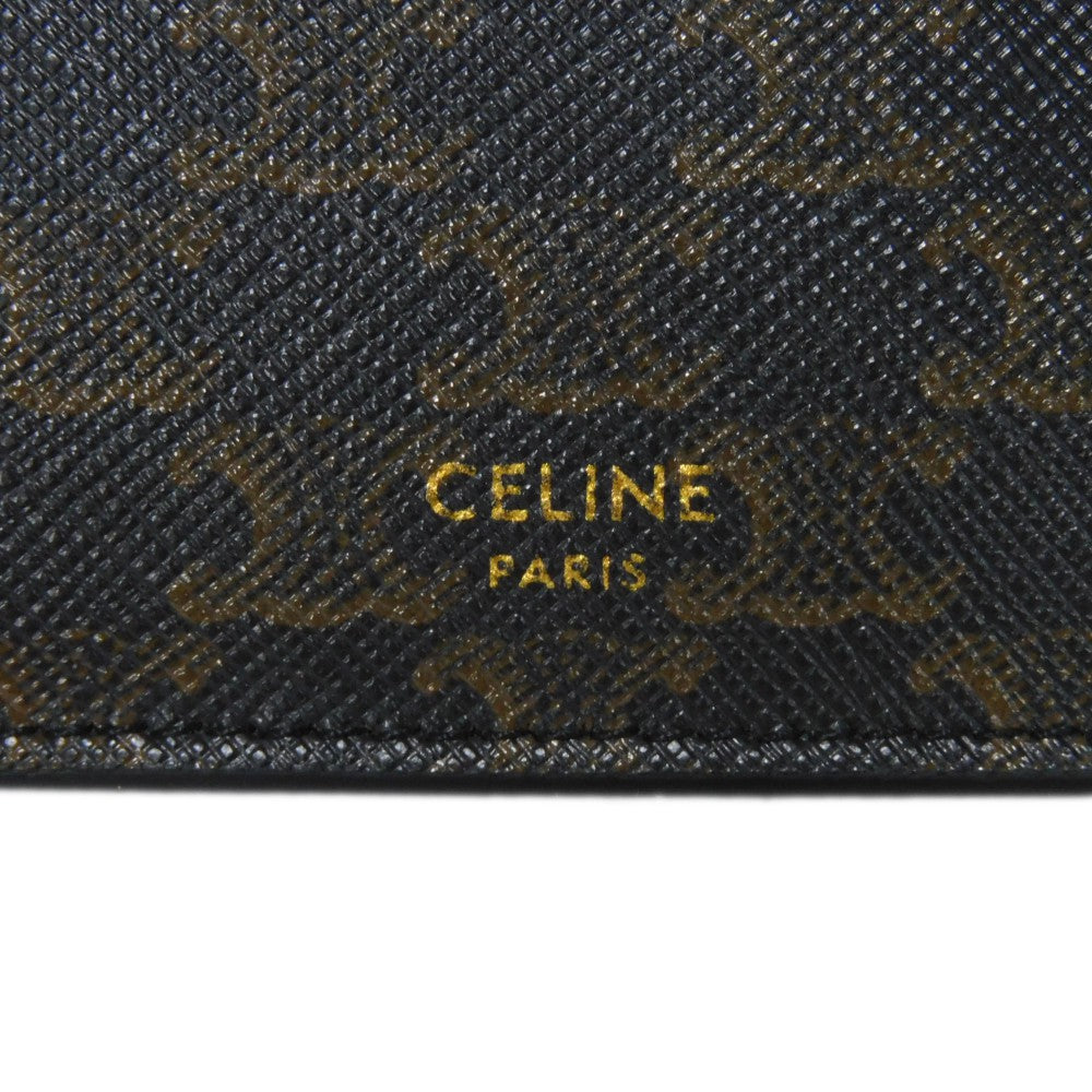 Celine Bifold Wallet Triomphe Canvas Calfskin