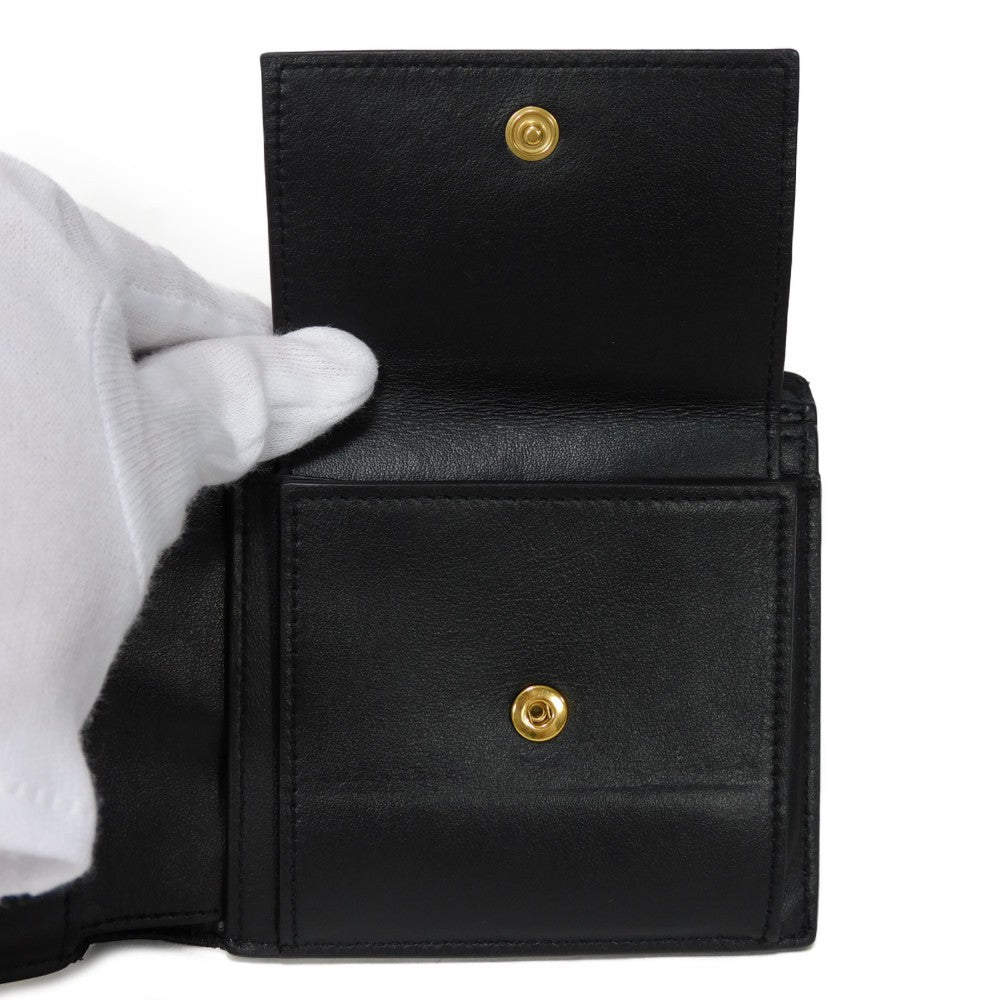 Celine Bifold Wallet Triomphe Canvas Calfskin