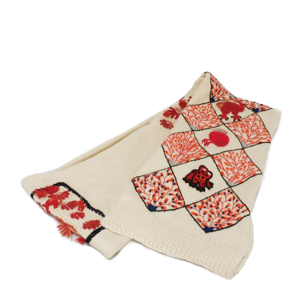 Loewe Embroidery Knit Animal Scarf