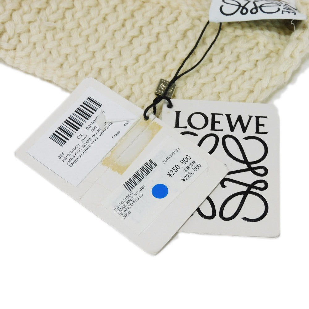 Loewe Embroidery Knit Animal Scarf