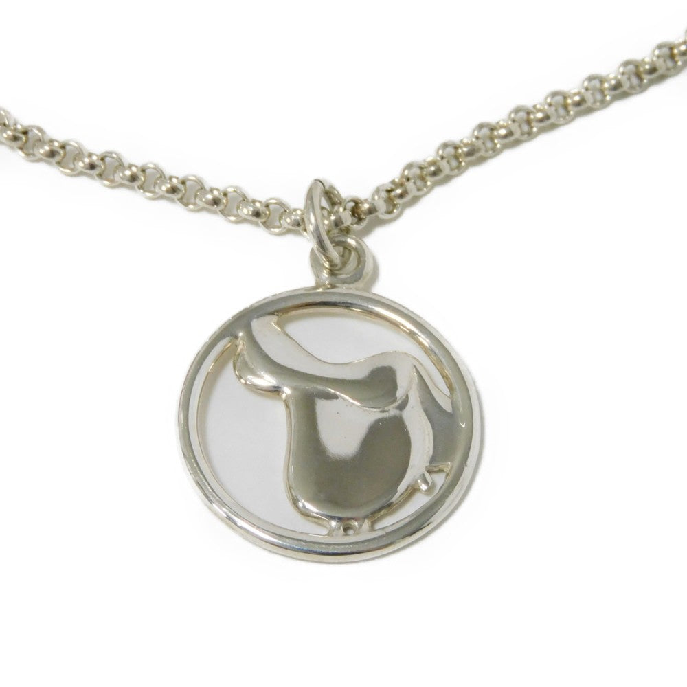 Hermes Saddle Pendant Necklace