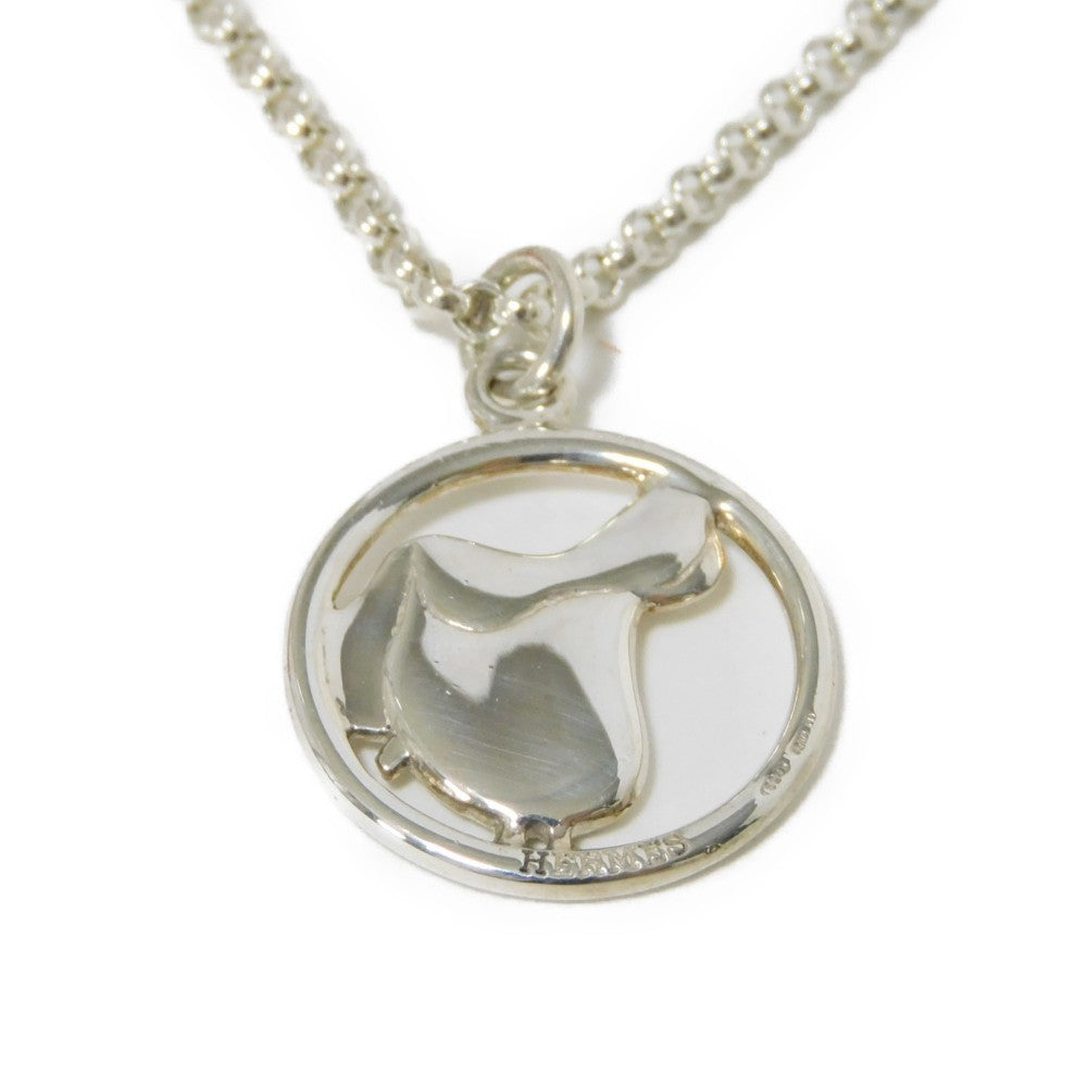 Hermes Saddle Pendant Necklace