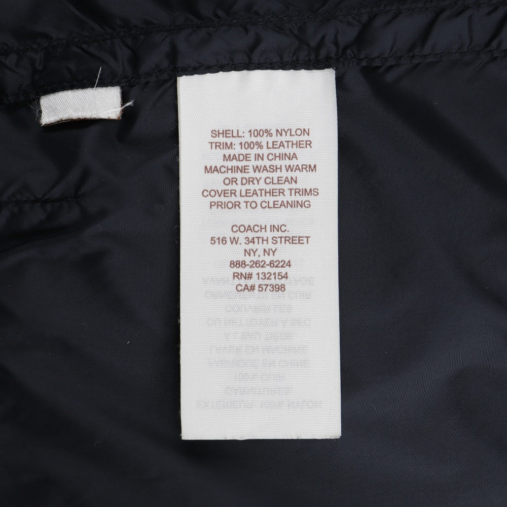 Coach Nylon Coat Black Women's