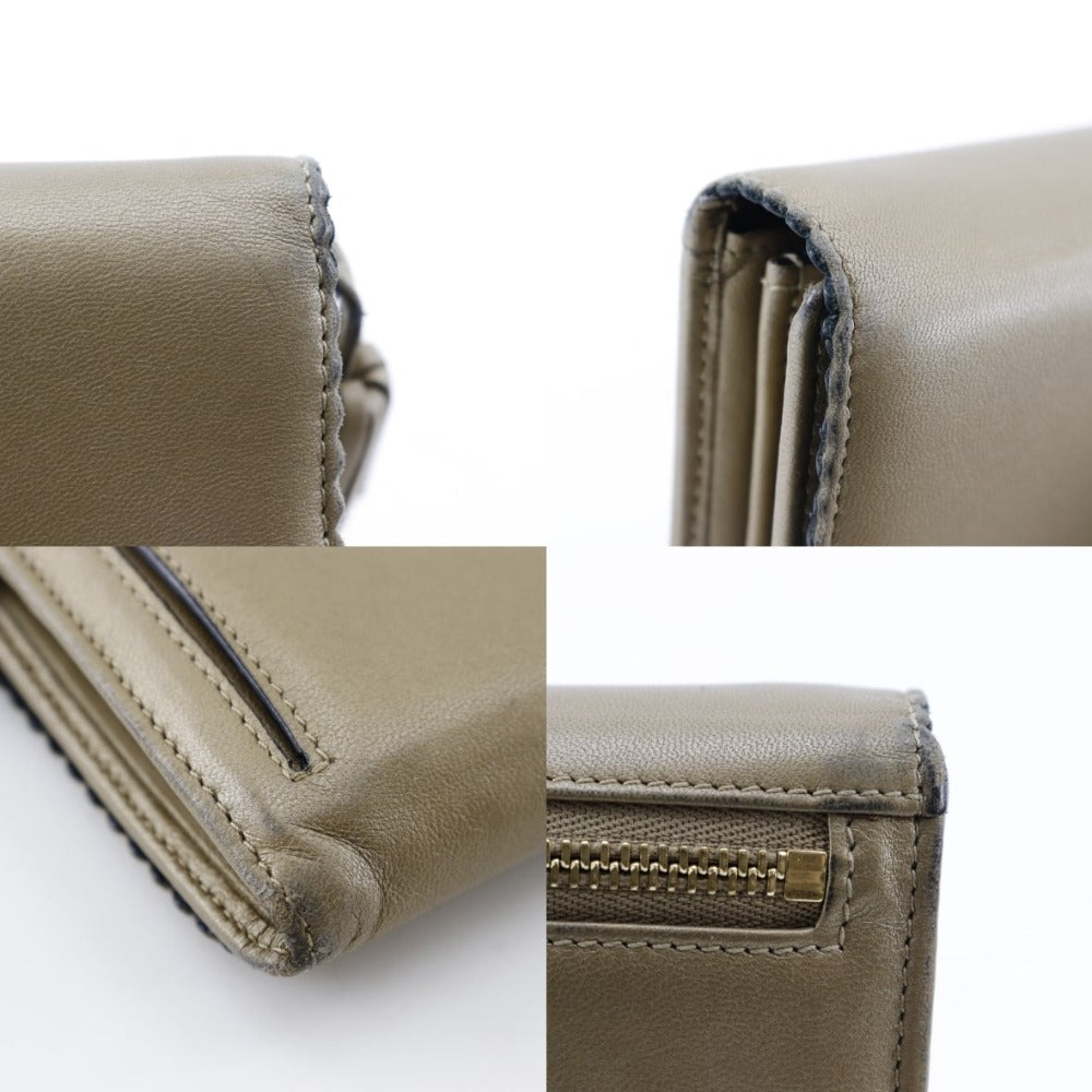 Loewe Lambskin Long Wallet Beige