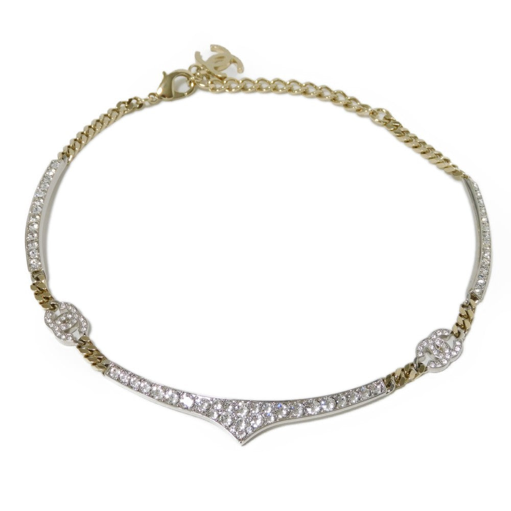 Chanel Crystal Coco Mark Necklace