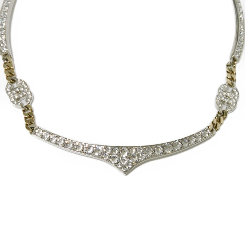 Chanel Crystal Coco Mark Necklace