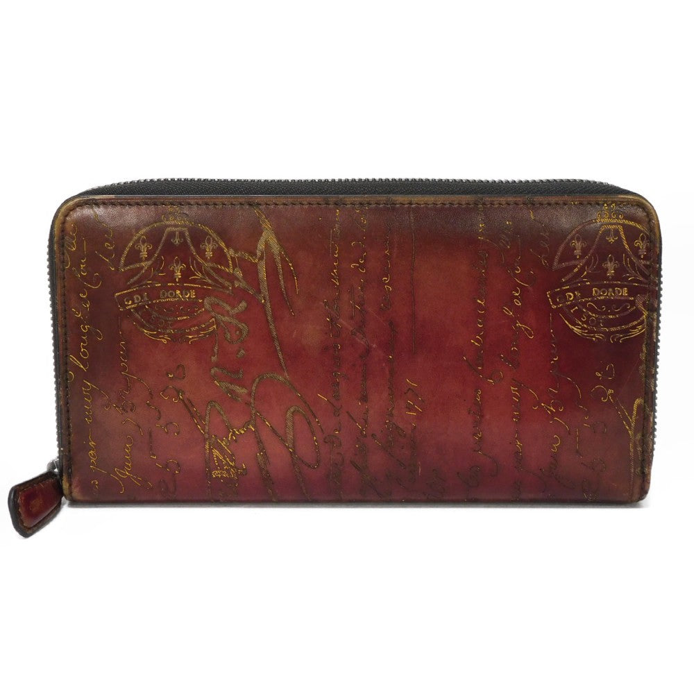 Berluti Itauba Scritto Leather Long Wallet