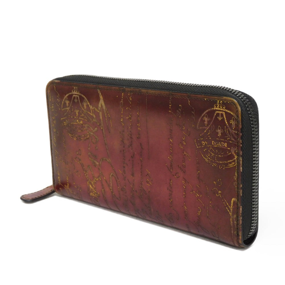 Berluti Itauba Scritto Leather Long Wallet