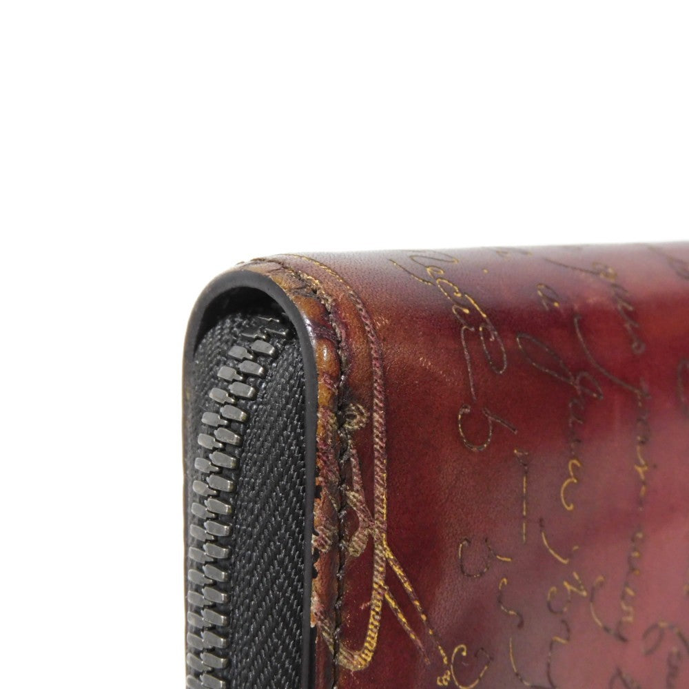 Berluti Itauba Scritto Leather Long Wallet