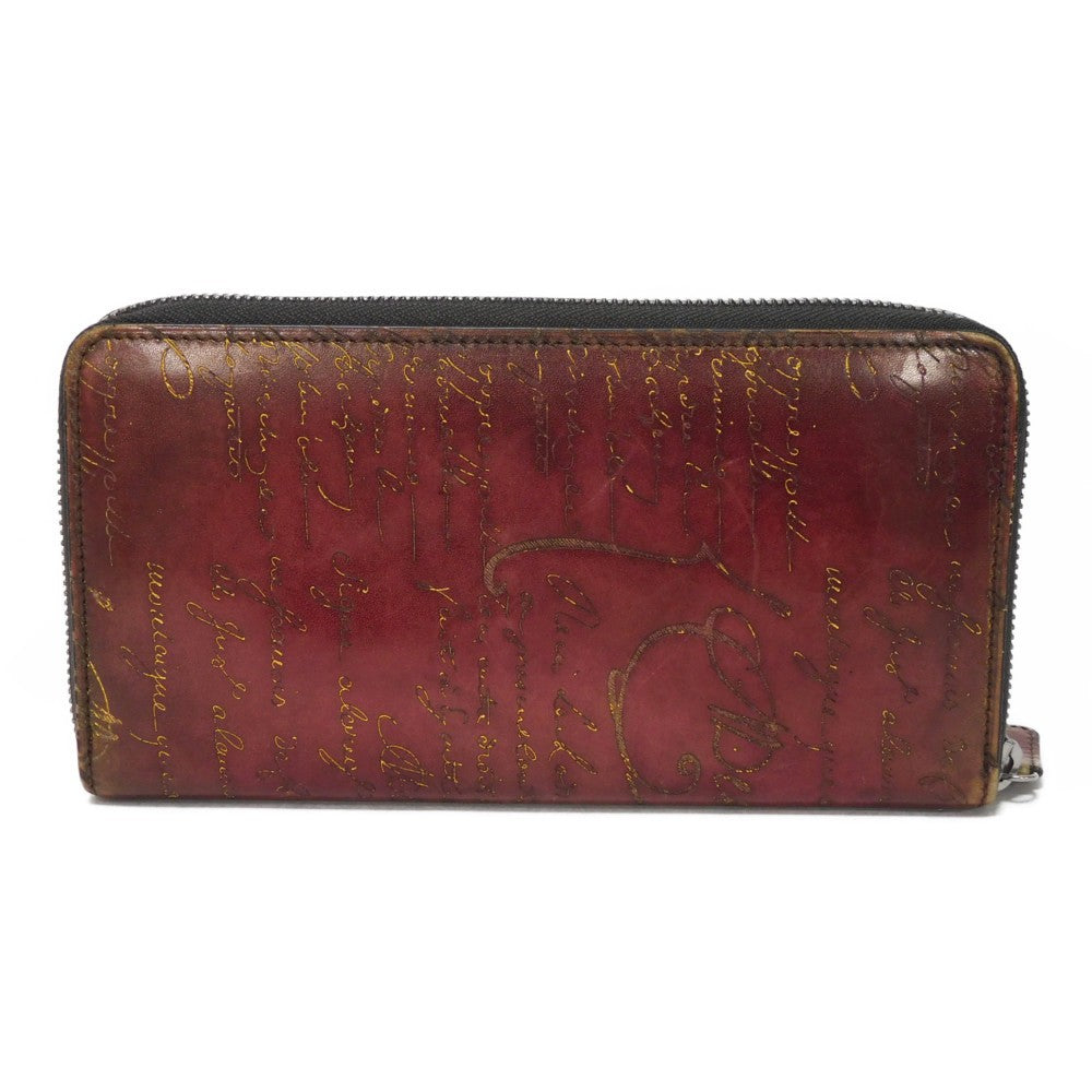 Berluti Itauba Scritto Leather Long Wallet