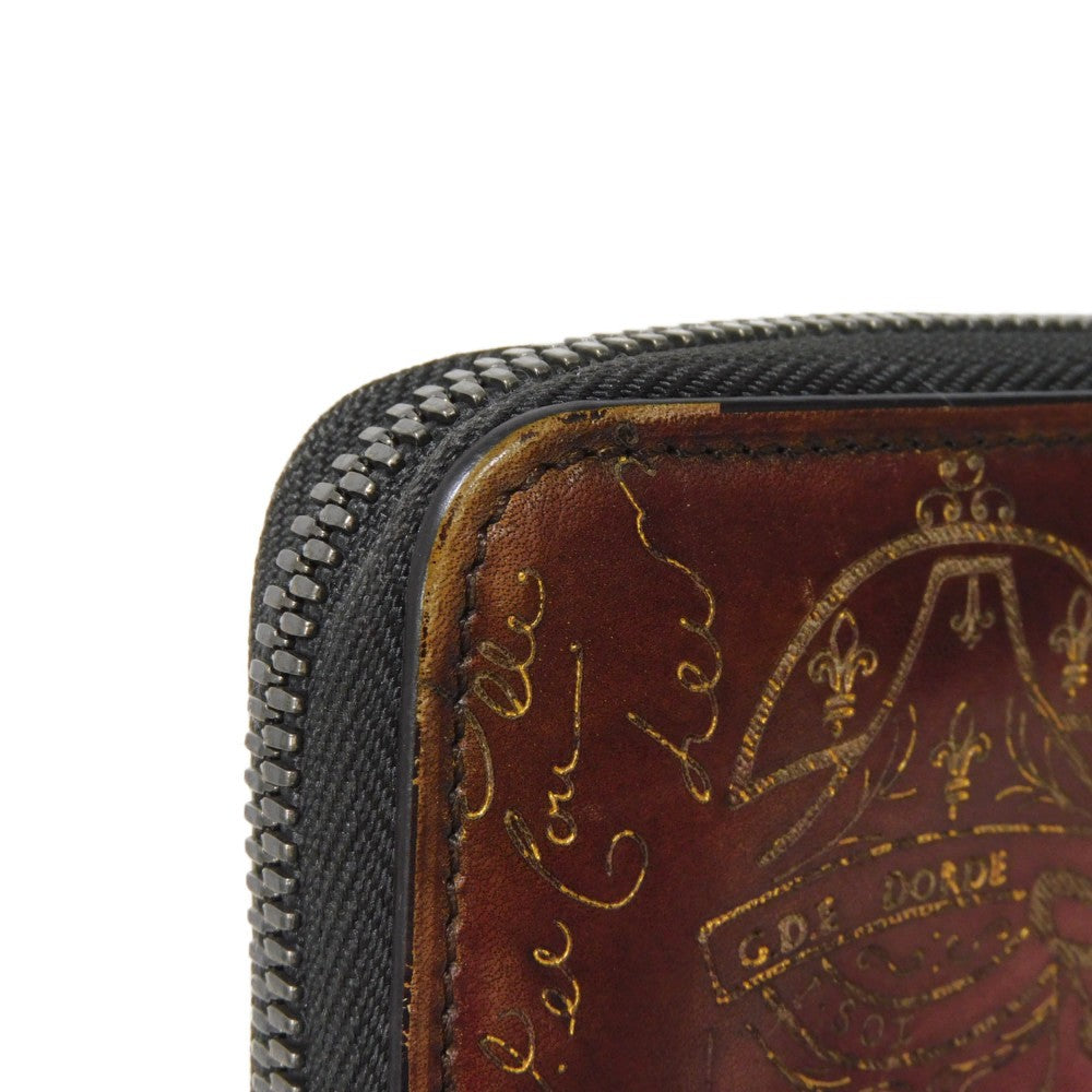 Berluti Itauba Scritto Leather Long Wallet