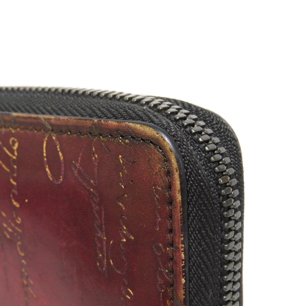 Berluti Itauba Scritto Leather Long Wallet