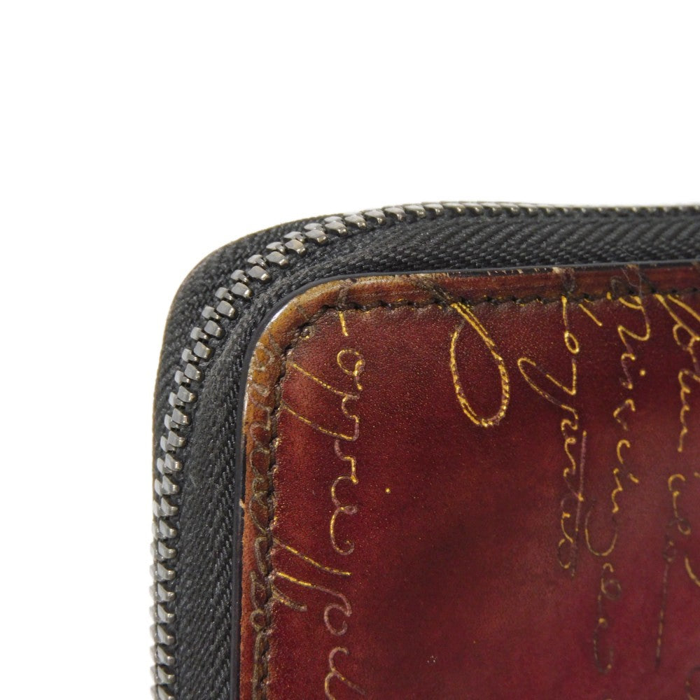 Berluti Itauba Scritto Leather Long Wallet