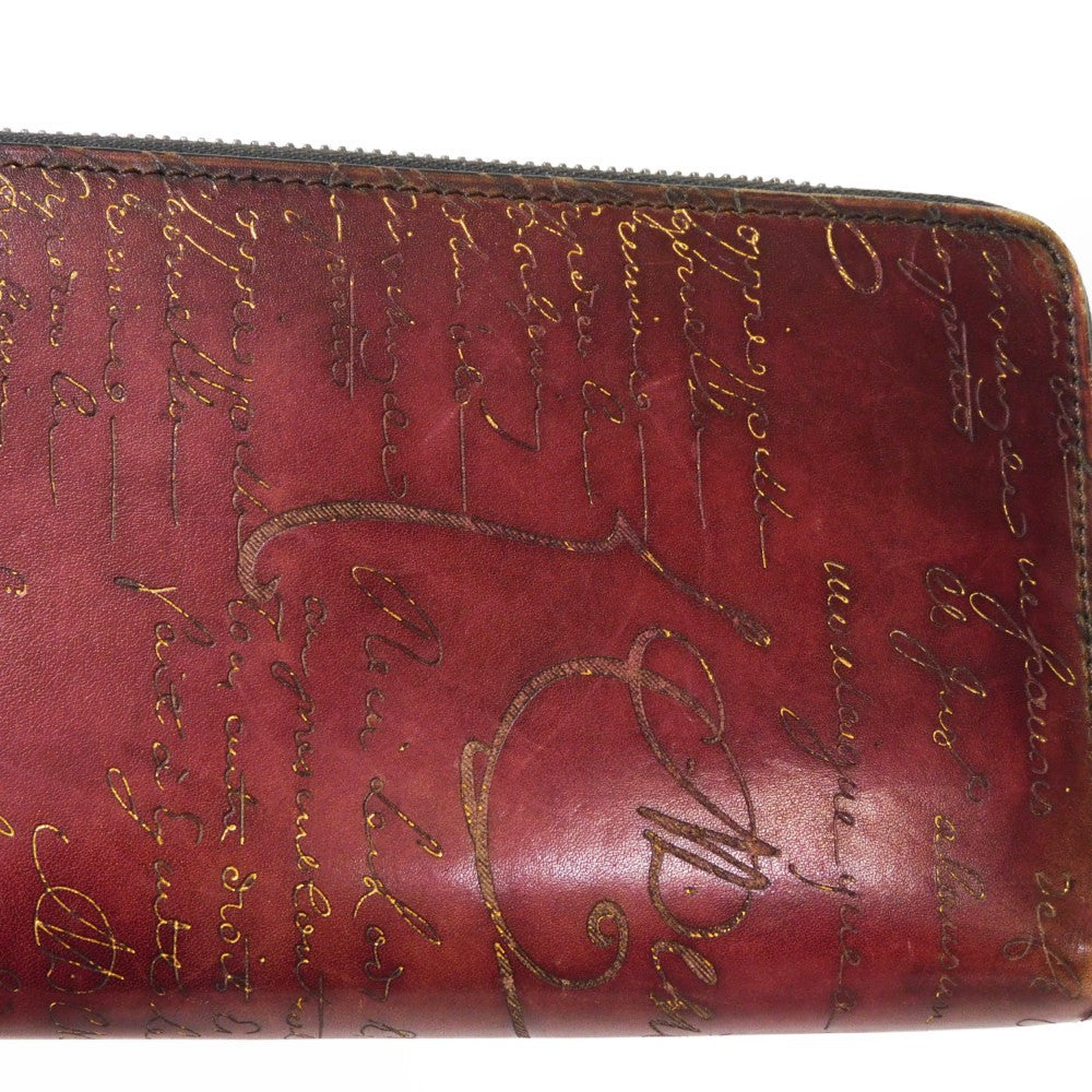 Berluti Itauba Scritto Leather Long Wallet