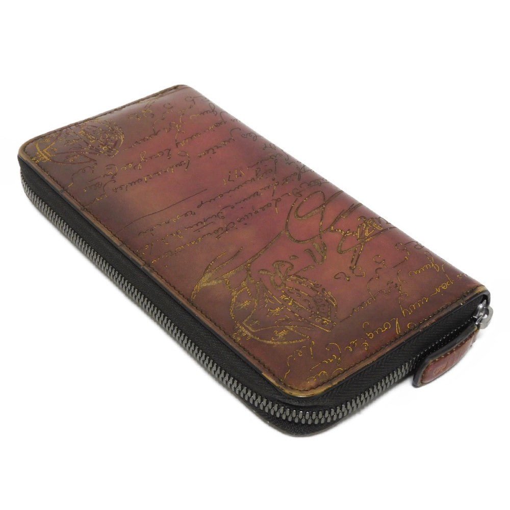 Berluti Itauba Scritto Leather Long Wallet