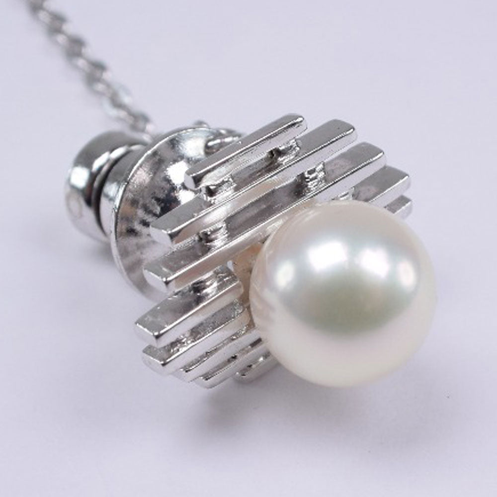 Pearl Tie Pin Pt900 Platinum