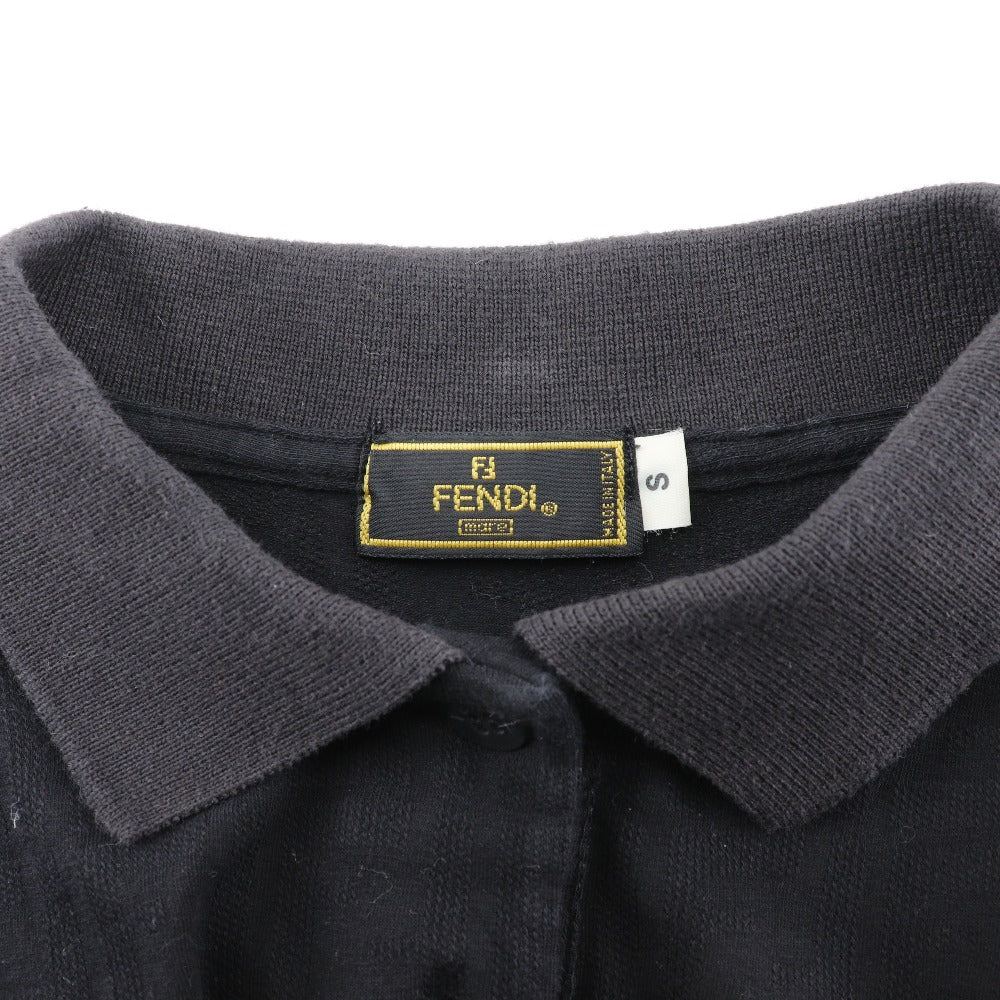 Fendi Cotton Sleeveless Polo Shirt Black