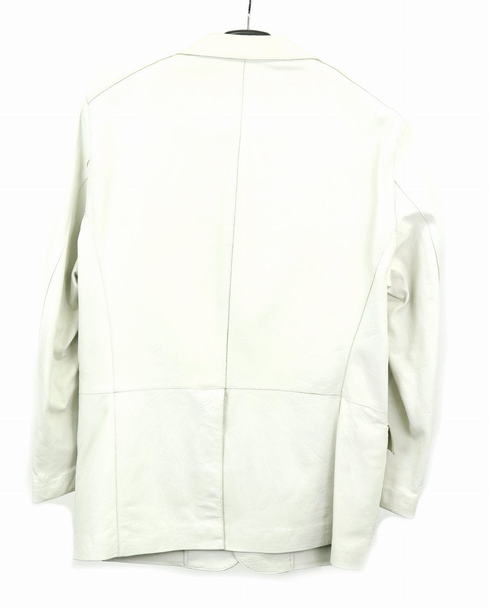 Theory Men's Leather Jacket White