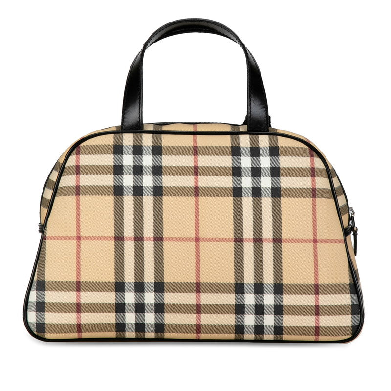 Burberry Nova Check PVC Leather Handbag in Very Good Condition