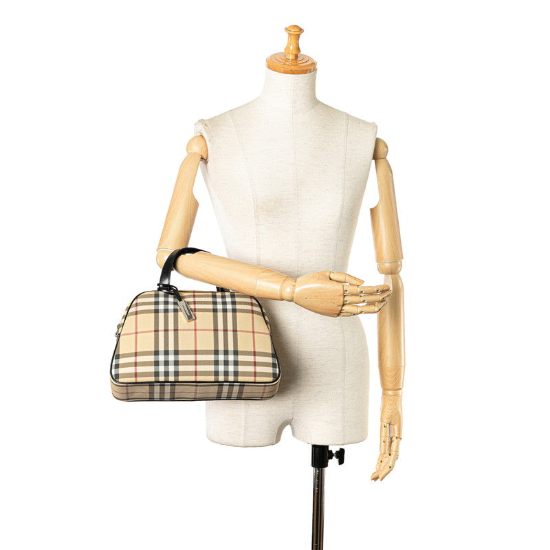 Burberry Nova Check PVC Leather Handbag