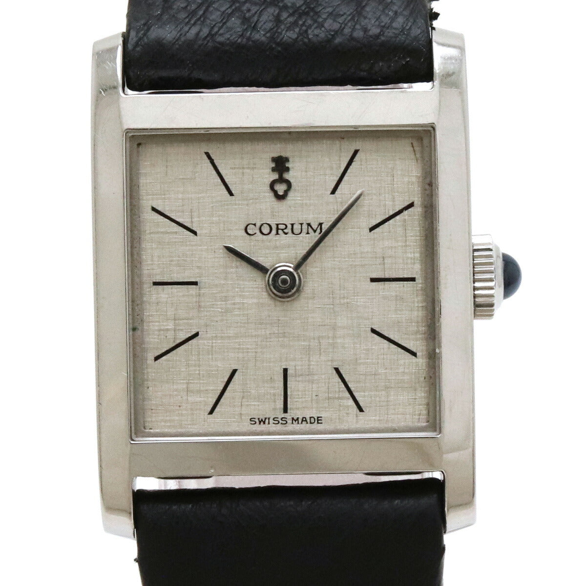 CORUM Silver Dial Ostrich Leather Women's Watch