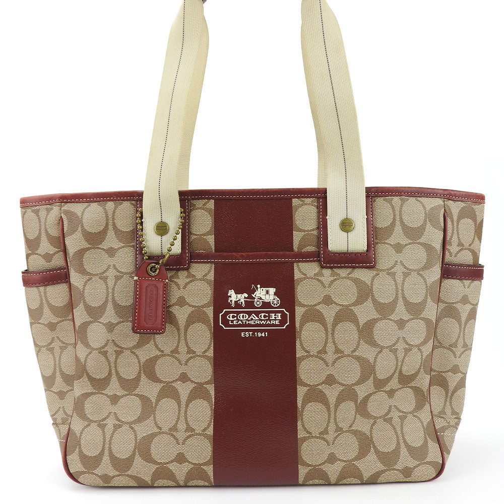 Coach Heritage Stripe Tote Bag 70072