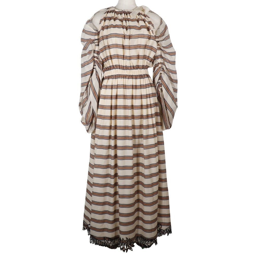 Fendi Cocktail Dress Beige Polyester