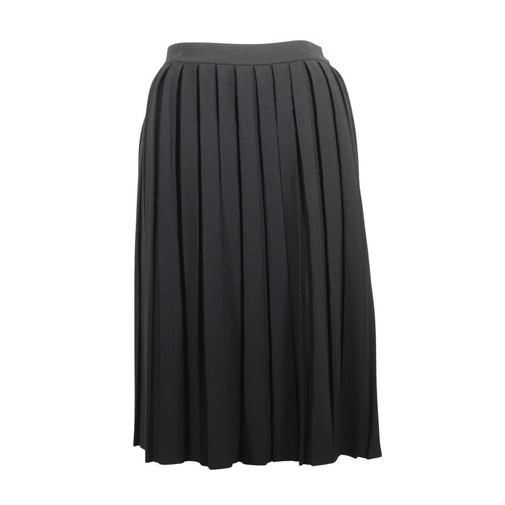 Louis Vuitton Pleated Skirt Rayon/Polyester Black