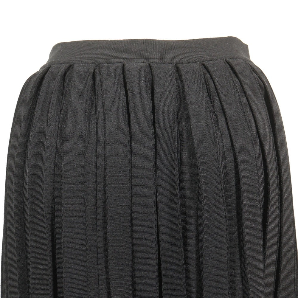 Louis Vuitton Pleated Skirt Rayon/Polyester Black