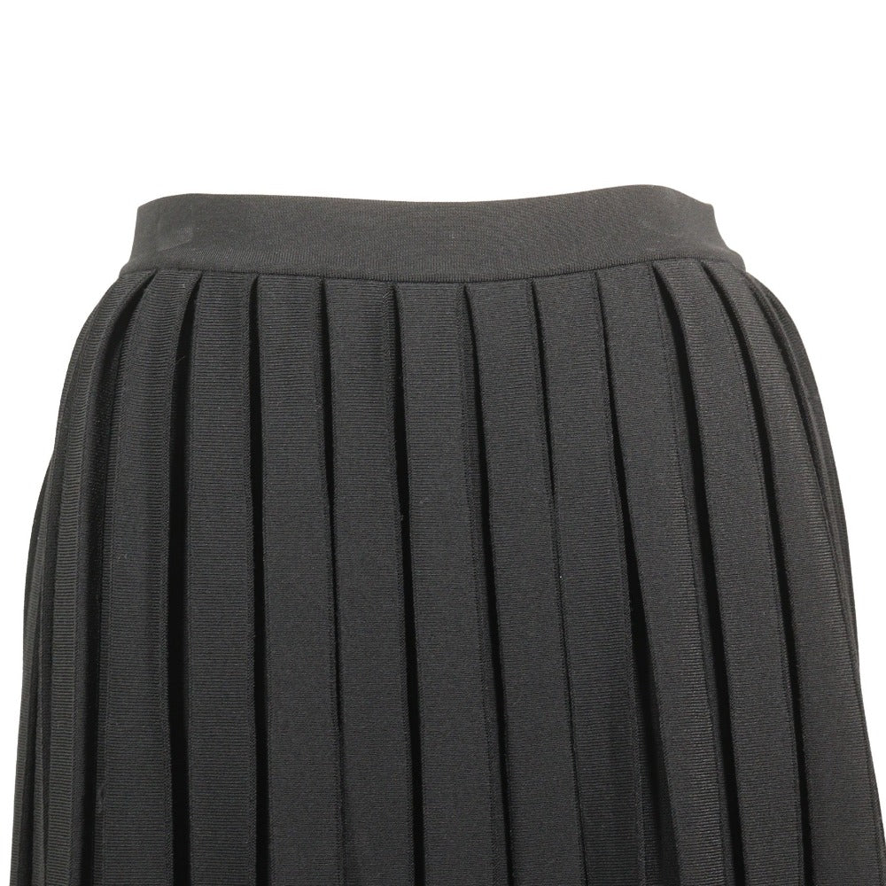 Louis Vuitton Pleated Skirt Rayon/Polyester Black