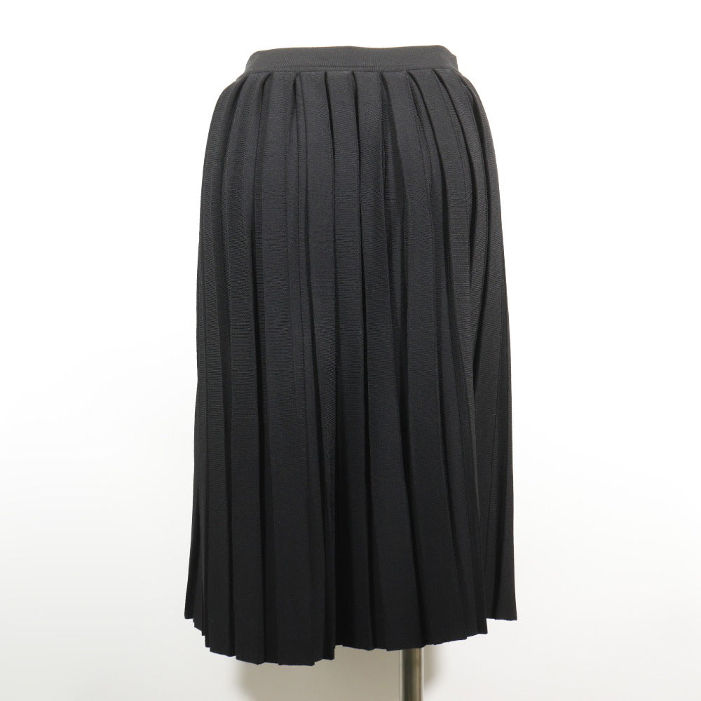 Louis Vuitton Pleated Skirt Rayon/Polyester Black