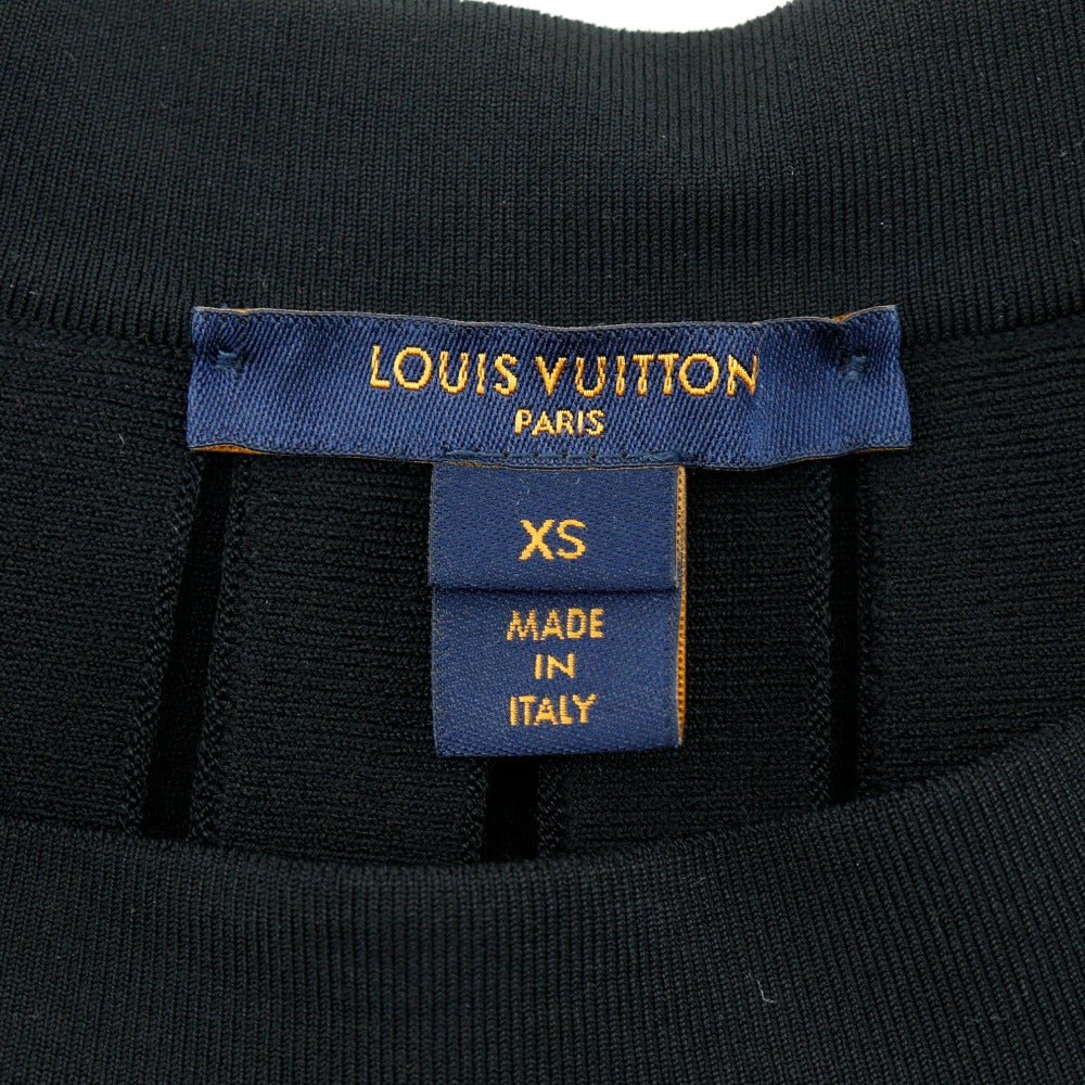 Louis Vuitton Pleated Skirt Rayon/Polyester Black