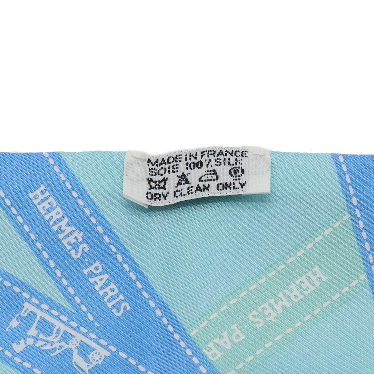 Hermes Silk Twilly Scarf Light Blue