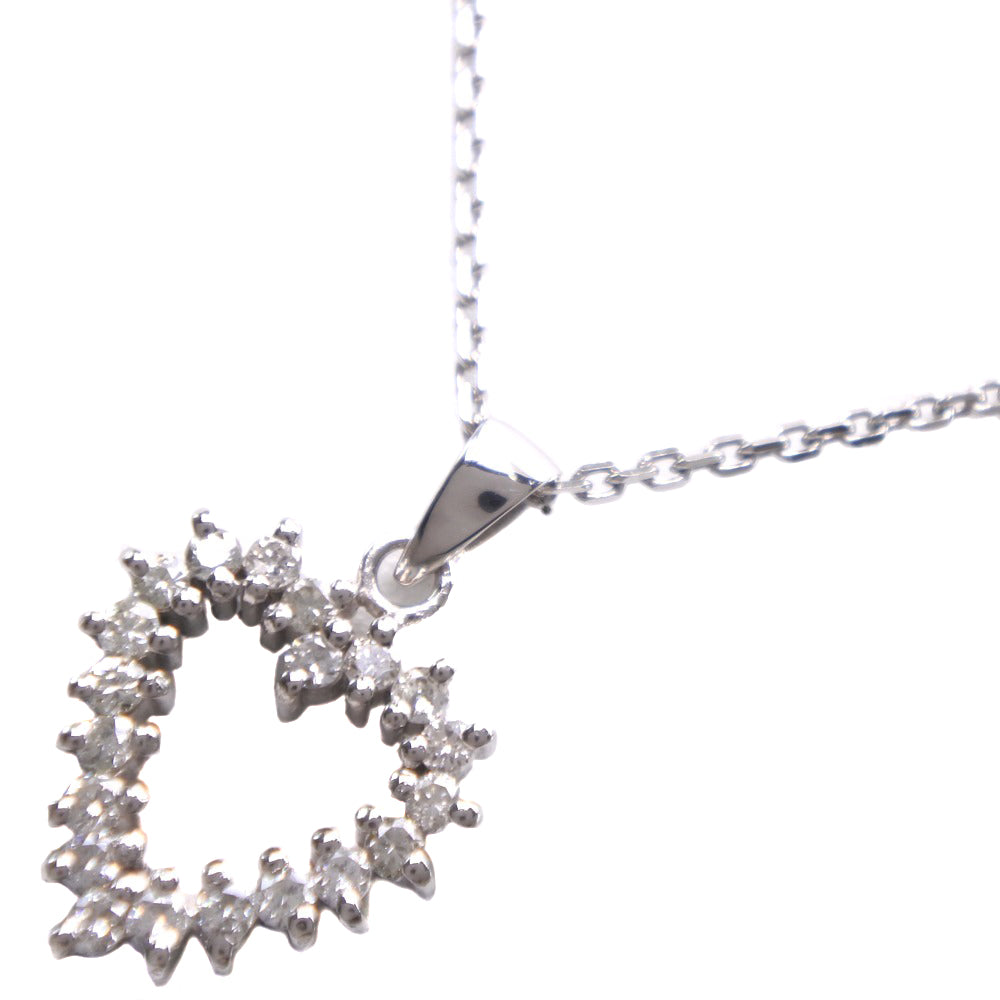 Heart Necklace with Diamonds set in Platinum, Women's