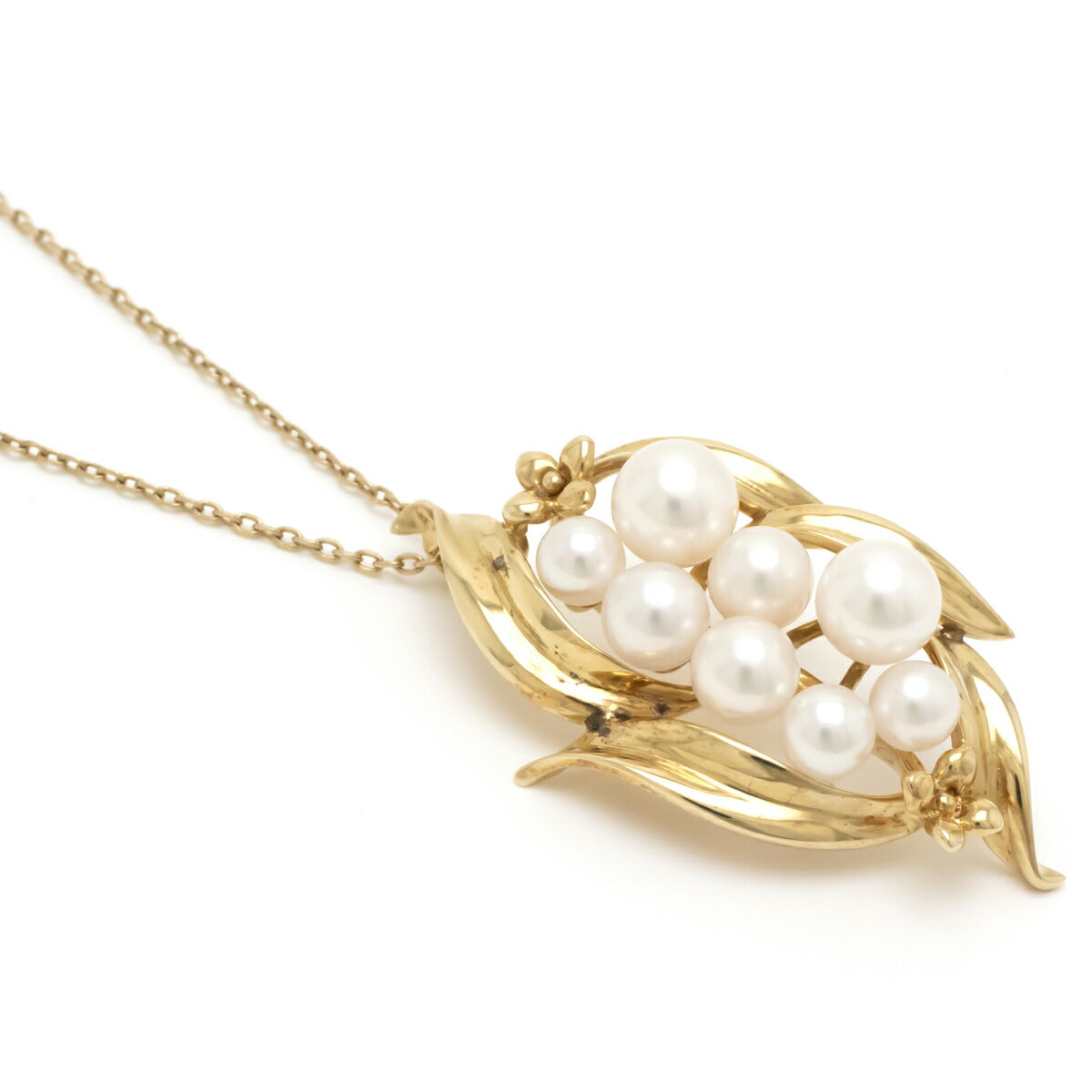 Mikimoto Pearl Necklace Pendant K14YG