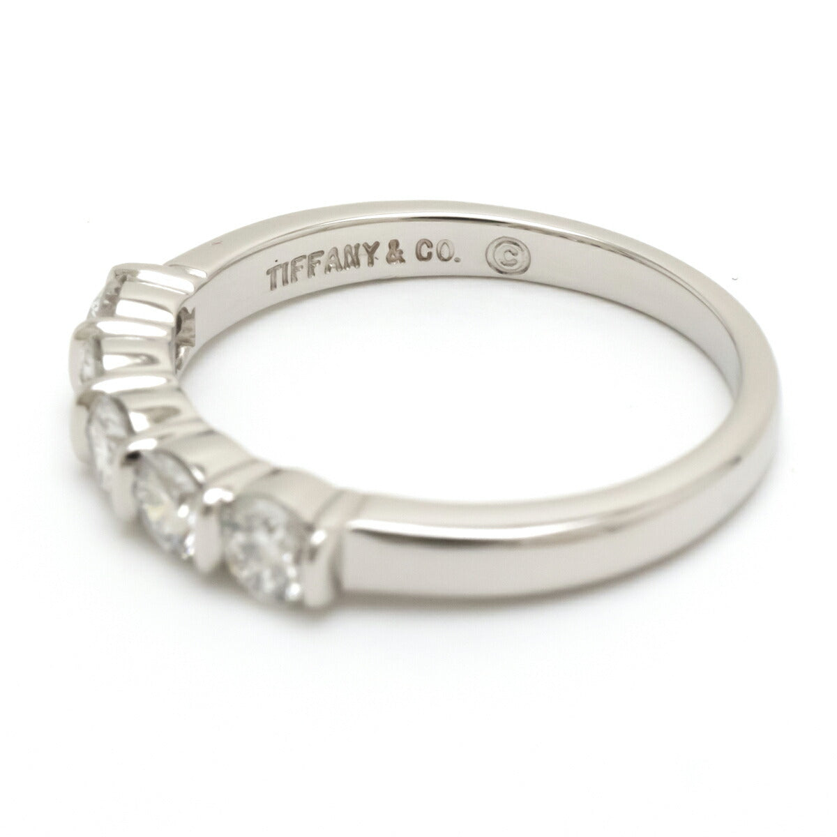 Tiffany & Co Embrace Band Ring Pt950 Diamond